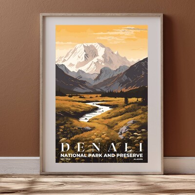 Denali National Park and Preserve Poster, Travel Art, Office Poster, Home Decor | S3 - image4